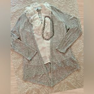 Gray Limited waterfall cardigan, Size L